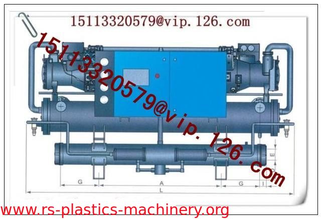 Water cooled industrial water chiller for injection molding machine