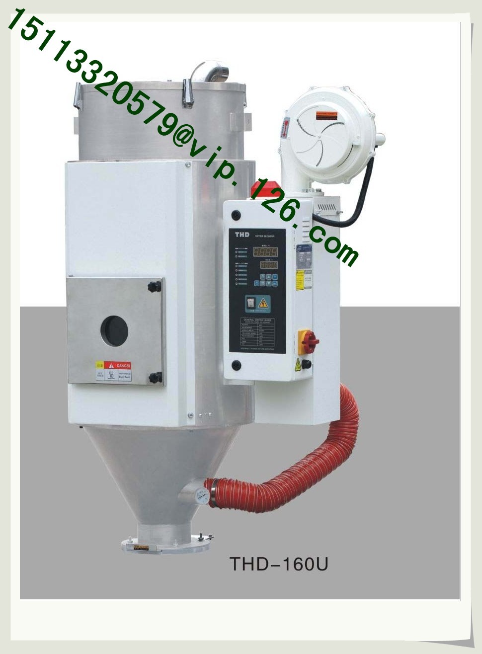 Euro-Hopper Dryer/plastic pellets hot air hopper dryer with vacuum loader for injection