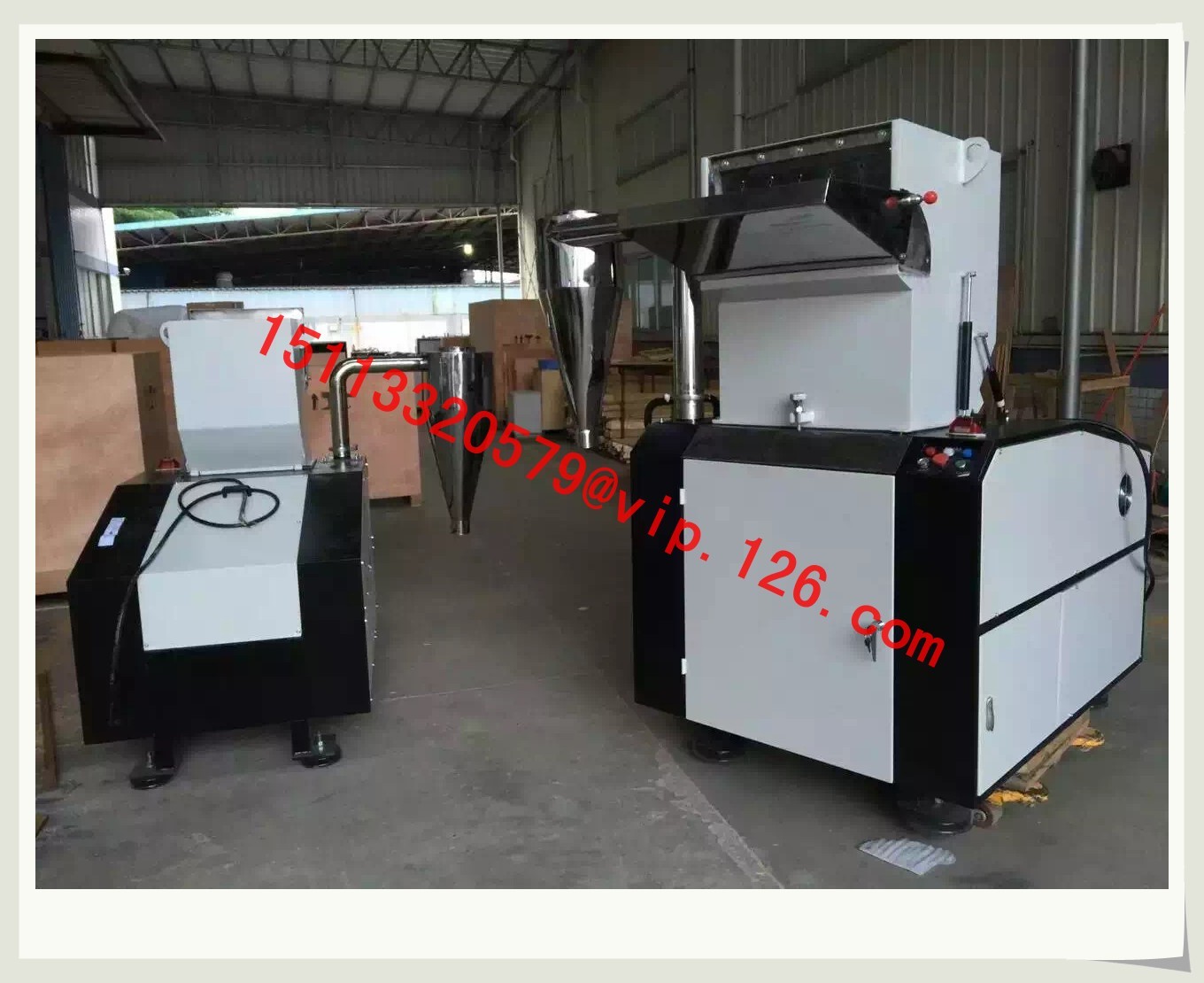 200-250kg/hr Crushing capacity Soundproof Plastic Crusher/Soundproof plastic grinder  For Thailand